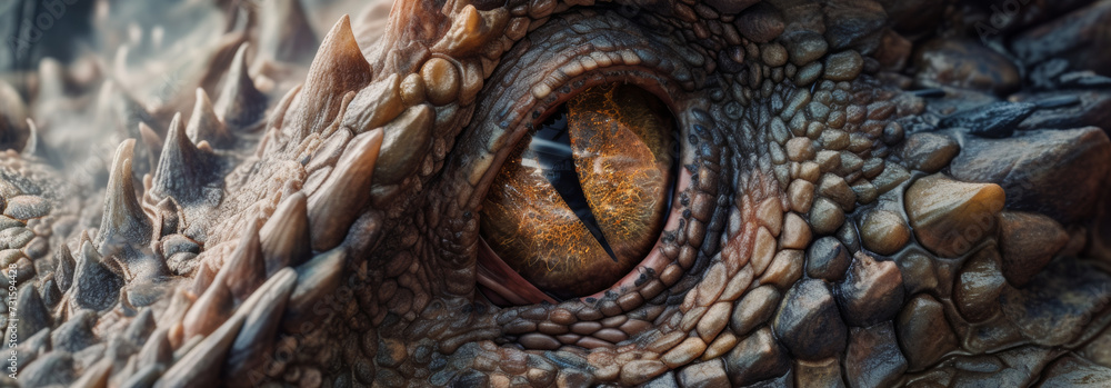 Close-Up of a Dragons Eye