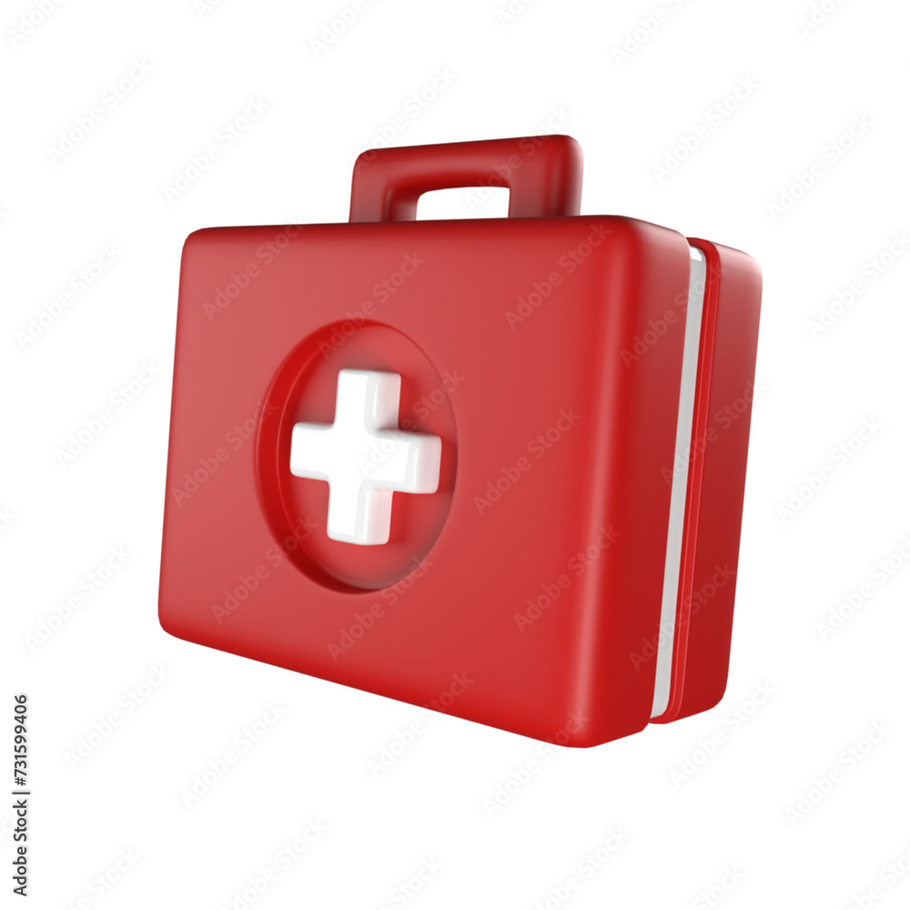 Fototapeta premium first aid kit isolated