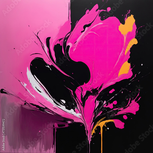 A colorful and Pink abstract Painting background