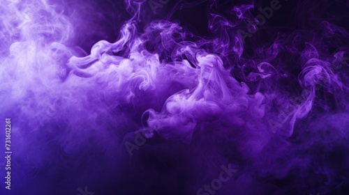 Purple Smoke on a Black Background