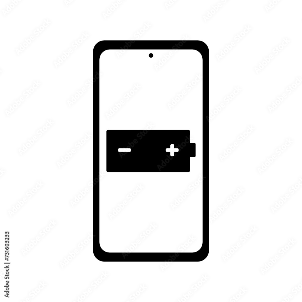 Smartphone Battery Charging Filled Icon | Smartphone Charging with Plus and Minus Symbol | Charging Icon Smartphone Battery Charging Filled Icon | Smartphone Charging with Plus and Minus Symbol | Charging Icon