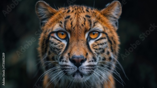 Fierce Focus: Tiger's Intense Gaze