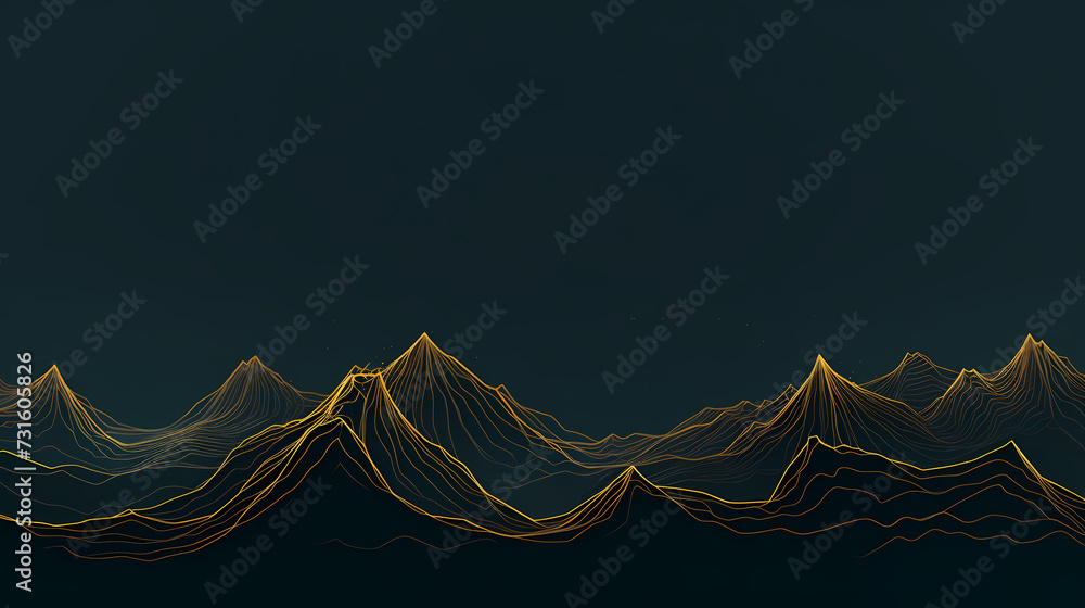 Stunning mountains, panoramic peaks PPT background Stunning mountains, panoramic peaks PPT background
