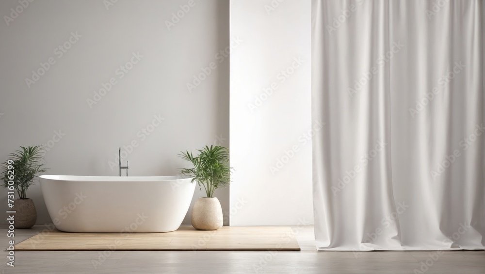 Fototapeta premium minimalist bathroom