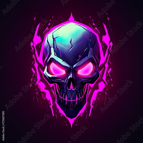 vector design gaming esport mascot logo of alien photo