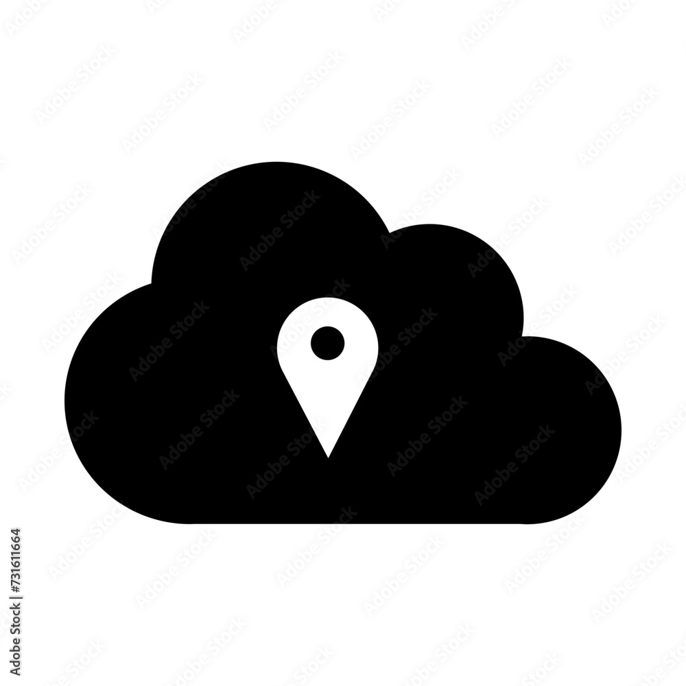 Cloud SVG Icon | Cloud Location | Cloud Computing Filled Icons Cloud SVG Icon | Cloud Location | Cloud Computing Filled Icons