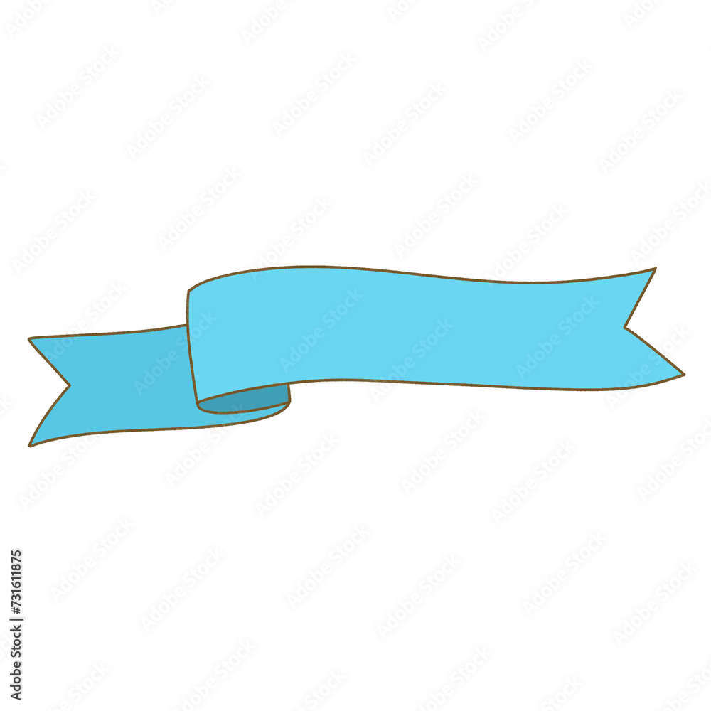 Blue ribbons elements Blue ribbons elements