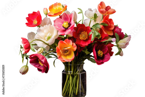 Blooming Beauties Isolated On Transparent Background photo