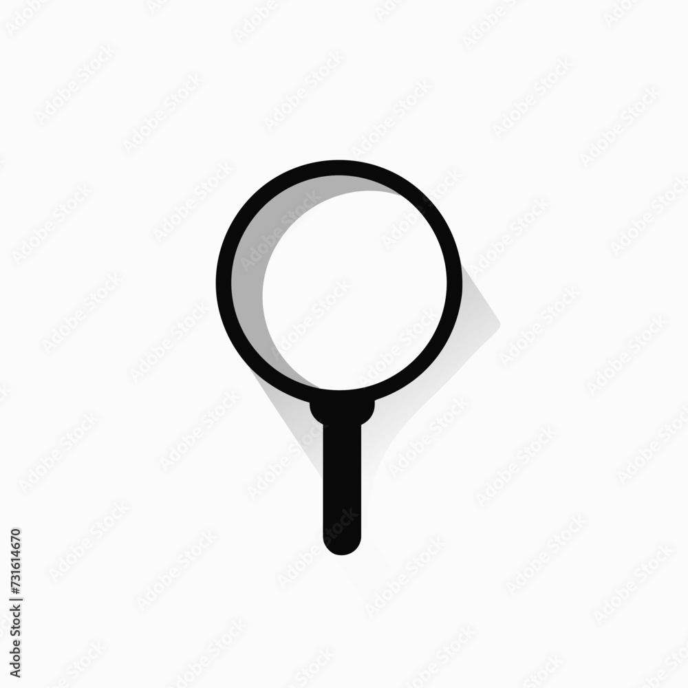 Data analytics tool monochrome glyph logo. User centricity value. Magnifying glass simple icon. Design element. Created with artificial intelligence. Ai art for corporate branding, website Data analytics tool monochrome glyph logo. User centricity value. Magnifying glass simple icon. Design element. Created with artificial intelligence. Ai art for corporate branding, website