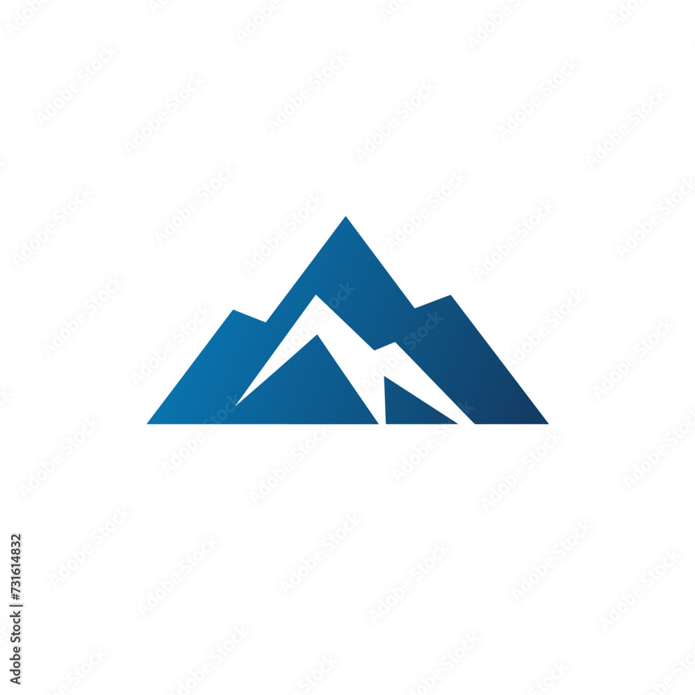 IoT solutions filled gradient logo. Reliability business value. Mountain simple icon. Design element. Created with artificial intelligence. Ai art for corporate branding, business cards IoT solutions filled gradient logo. Reliability business value. Mountain simple icon. Design element. Created with artificial intelligence. Ai art for corporate branding, business cards