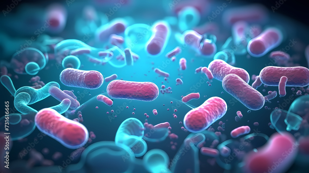 Macroscopic observation of organisms bacteria and cells and viruses under laboratory microscope Macroscopic observation of organisms bacteria and cells and viruses under laboratory microscope