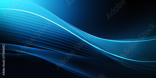 Abstract colored dynamic waves. Modern abstract cover. Blue curve lines.
