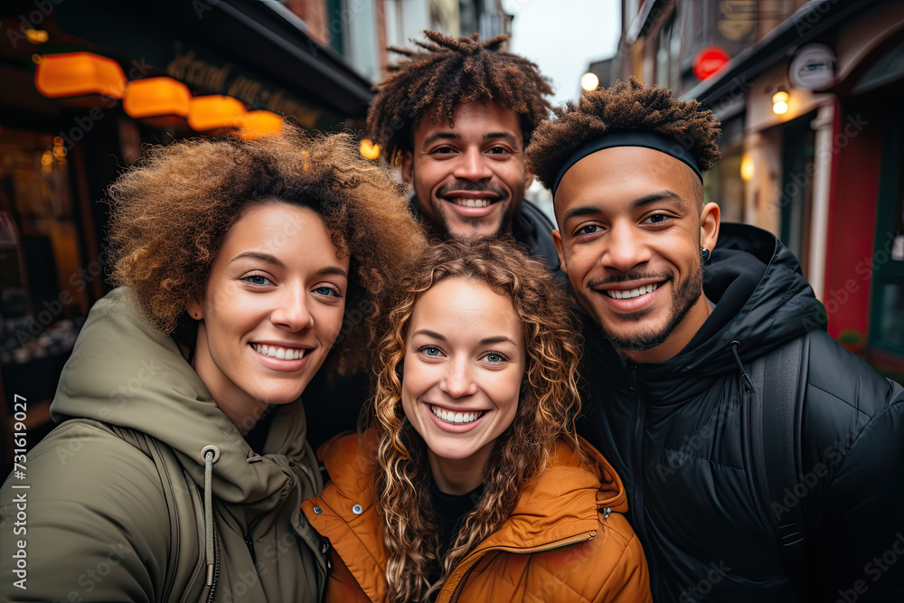 Diverse group of individuals, dressed in vibrant colors, stands in perfect symmetry, emanating unity and connection. Diverse group of individuals, dressed in vibrant colors, stands in perfect symmetry, emanating unity and connection.
