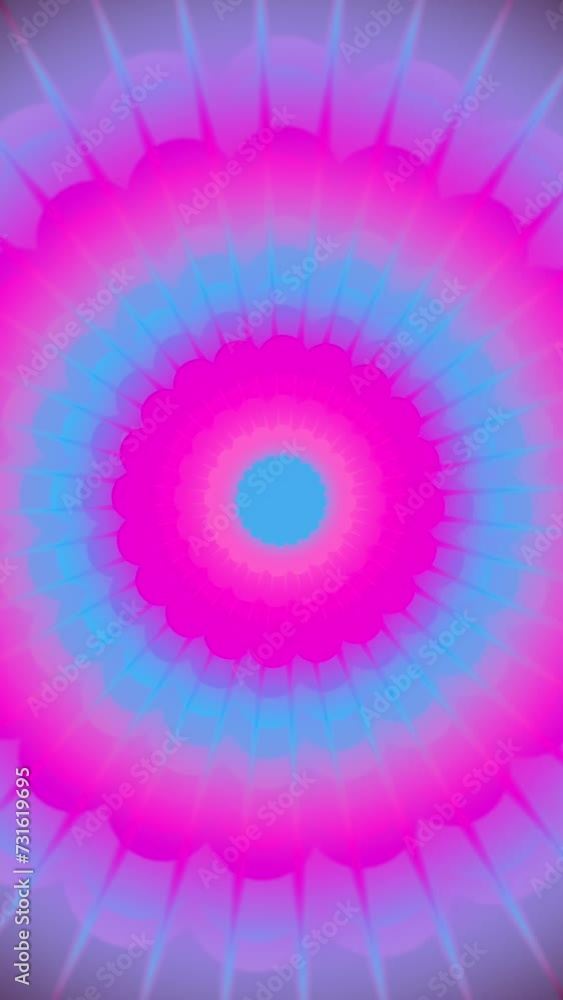 Pulsating Colorful Neon Circular Vertical Background Pulsating Colorful Neon Circular Vertical Background