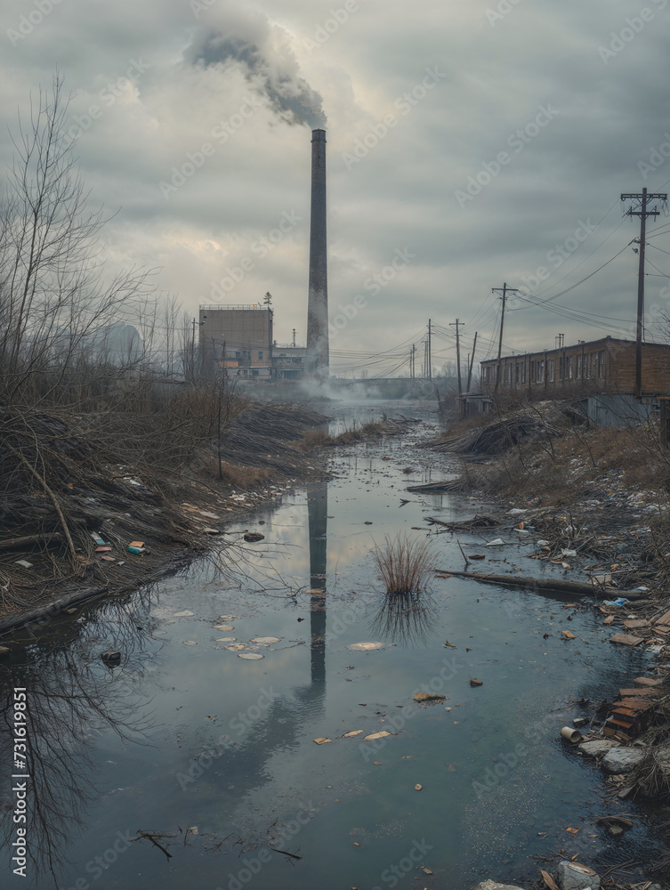 Obraz premium Environmental pollution