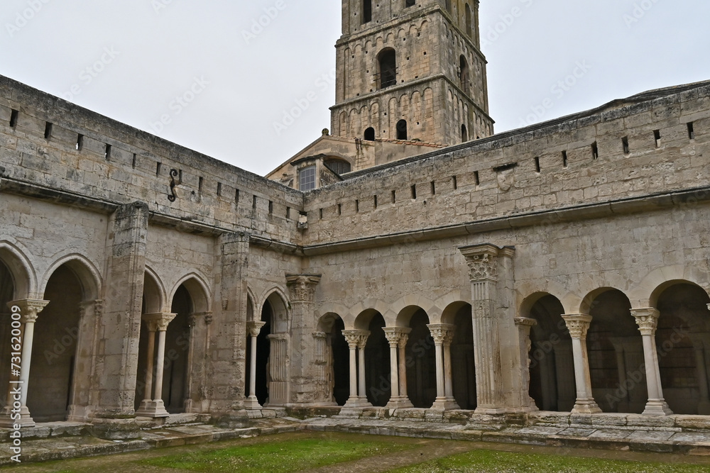 Arles, il portale della Cattedrale di Saint-Trophime - Provenza, Francia	