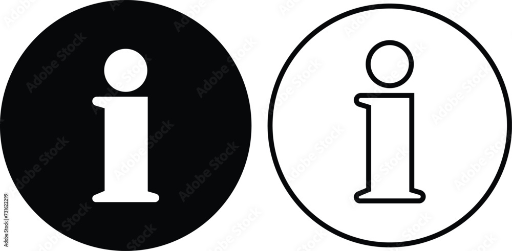 Info icons set. Information black circle vector flat or line collection isolated on transparent background. Info button in different style. Info symbol editable stock for mobile apps and websites. Info icons set. Information black circle vector flat or line collection isolated on transparent background. Info button in different style. Info symbol editable stock for mobile apps and websites.