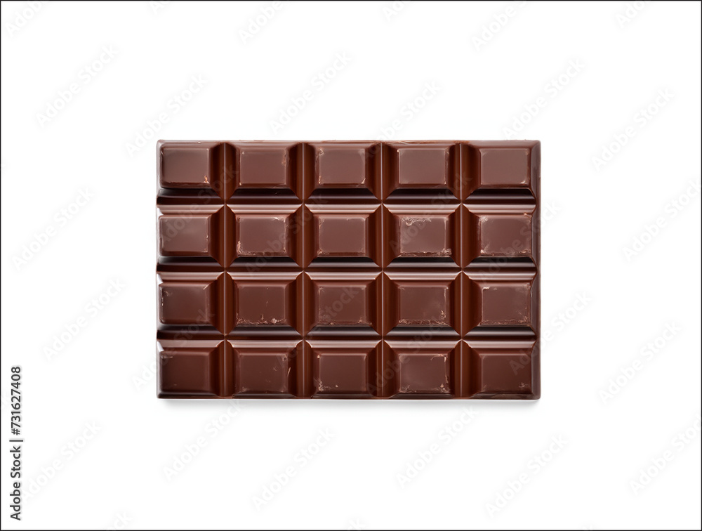 Royalty-Free, High-Resolution chocolate bar on white background Royalty-Free, High-Resolution chocolate bar on white background