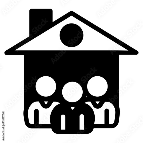 Orphanage glyph icon