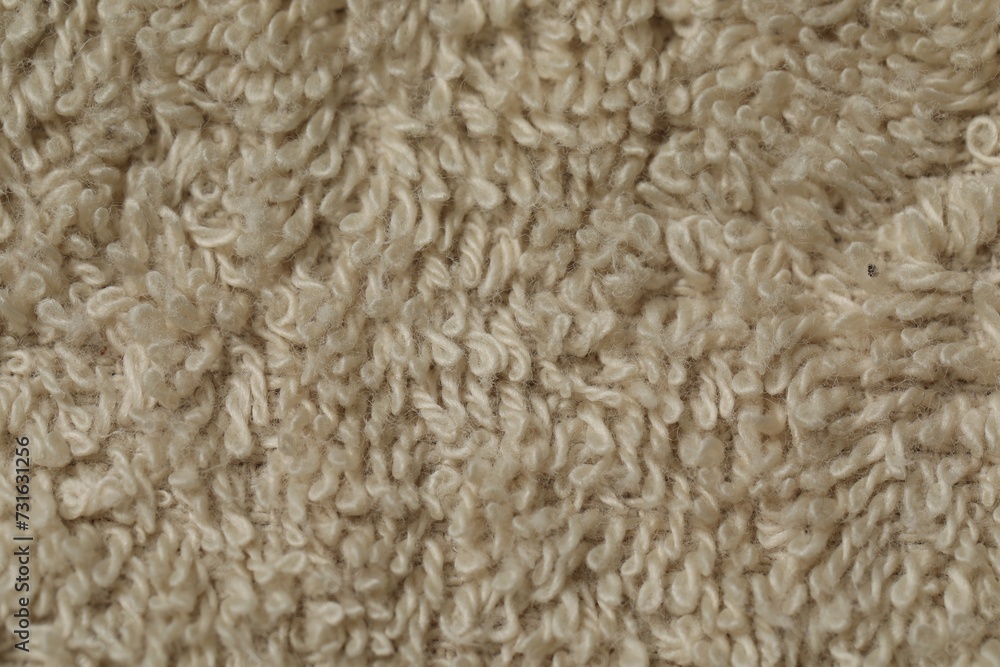 Texture of soft beige fabric as background, top view Texture of soft beige fabric as background, top view