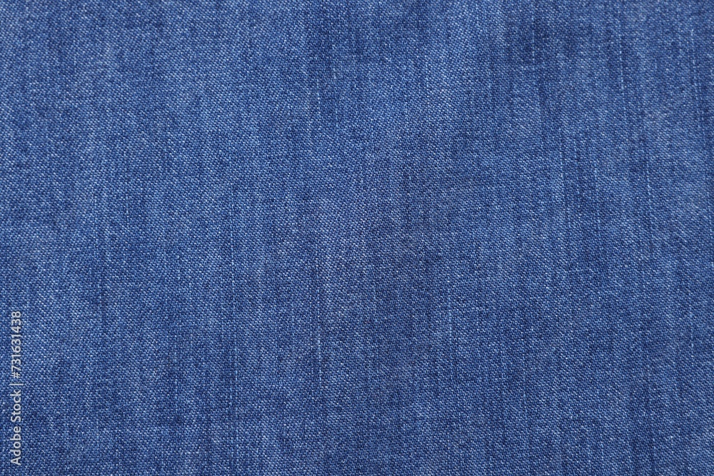 Texture of blue fabric as background, top view Texture of blue fabric as background, top view