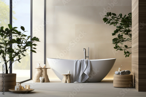 modern bathroom interior.