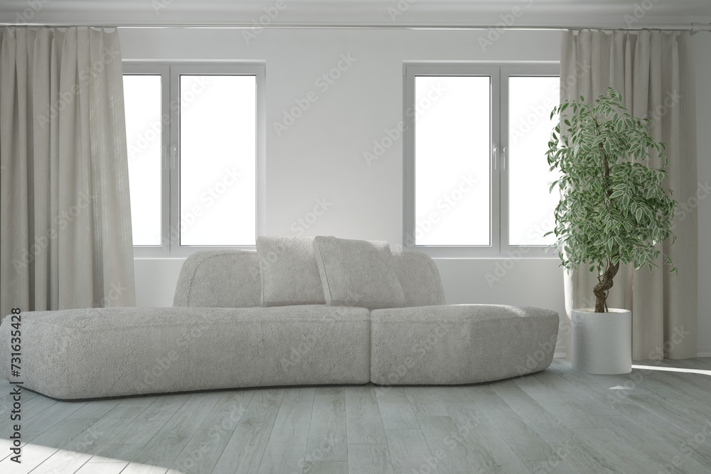 Fototapeta premium Modern interior design. 3D illustration