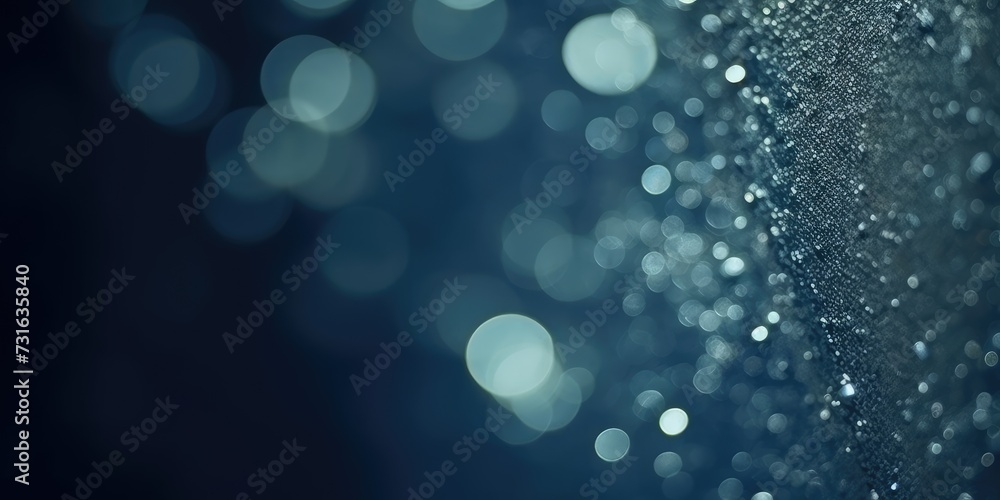 a blue background with blurred lights, Background bokeh blur circle variety white blue on dark 
 blue background. Dreamy soft focus wallpaper backdrop, blue bokeh background