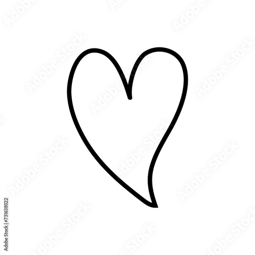 Heart icon vector. love illustration sign. romance symbol.