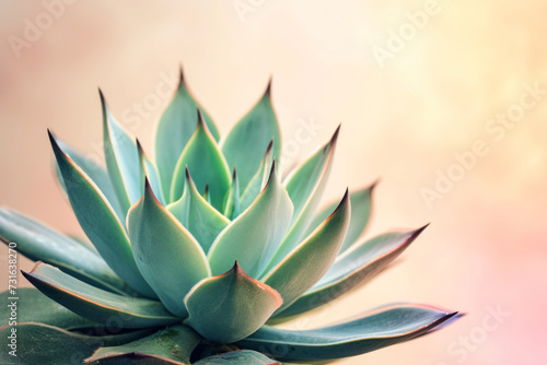 Sharp pointed agave plant leaves.