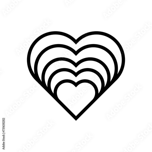 Heart icon vector. love illustration sign. romance symbol.