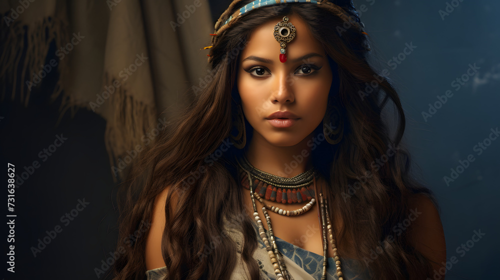 Portrait of an Indian woman Portrait of an Indian woman