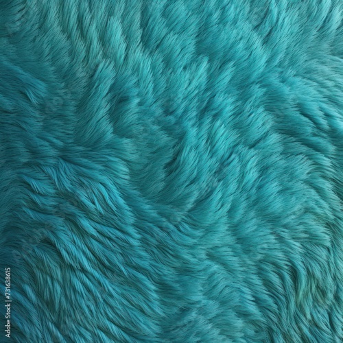 Turquoise paterned carpet texture from above