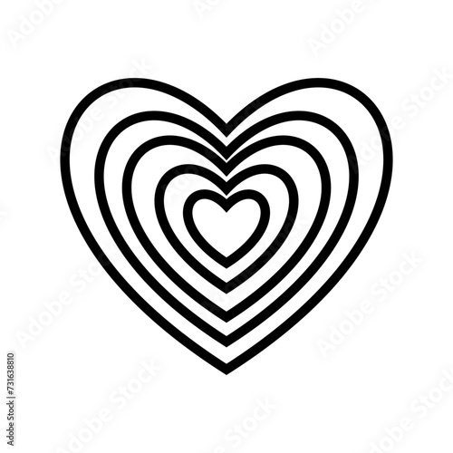 Heart icon vector. love illustration sign. romance symbol.