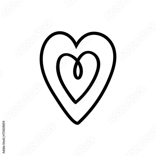 Heart icon vector. love illustration sign. romance symbol.