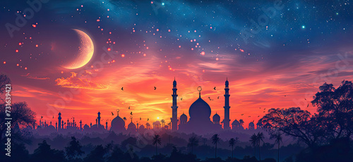 Ramadan and Eid, capturing the essence of these times through a blend of symbolic imagery