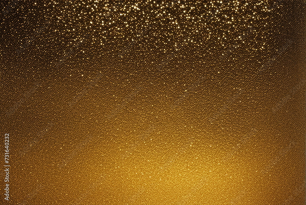 Sparkling Gold Dust Texture on Black