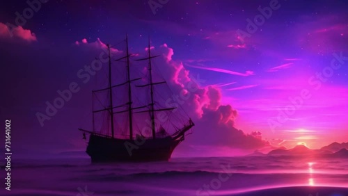 ship in the sea photo