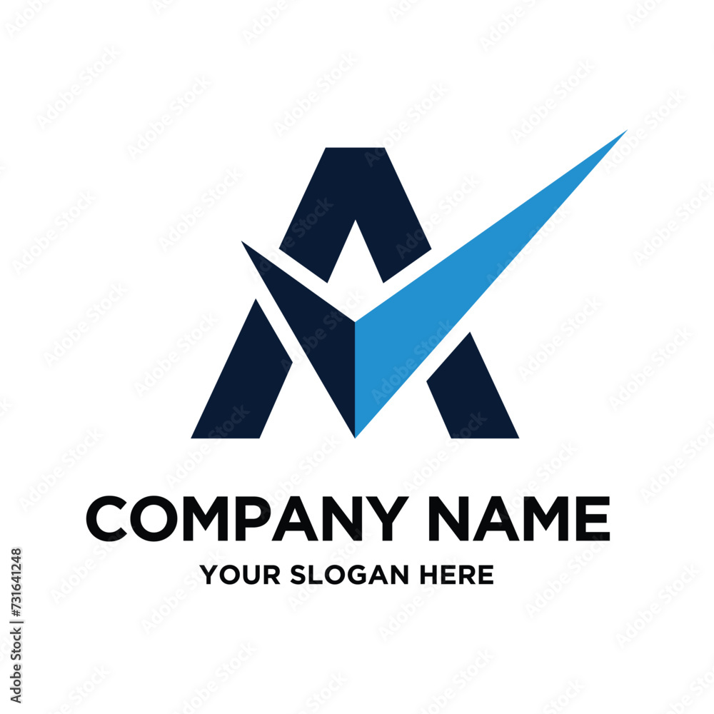 Obraz premium Initial A Logo Design