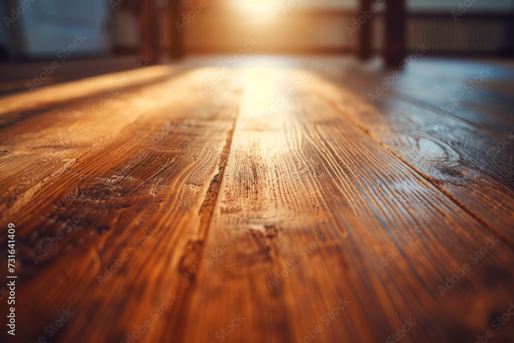 Wood Texture, Wooden Plank Grain Background, Desk in Perspective Close Up. Wood Texture, Wooden Plank Grain Background, Desk in Perspective Close Up.