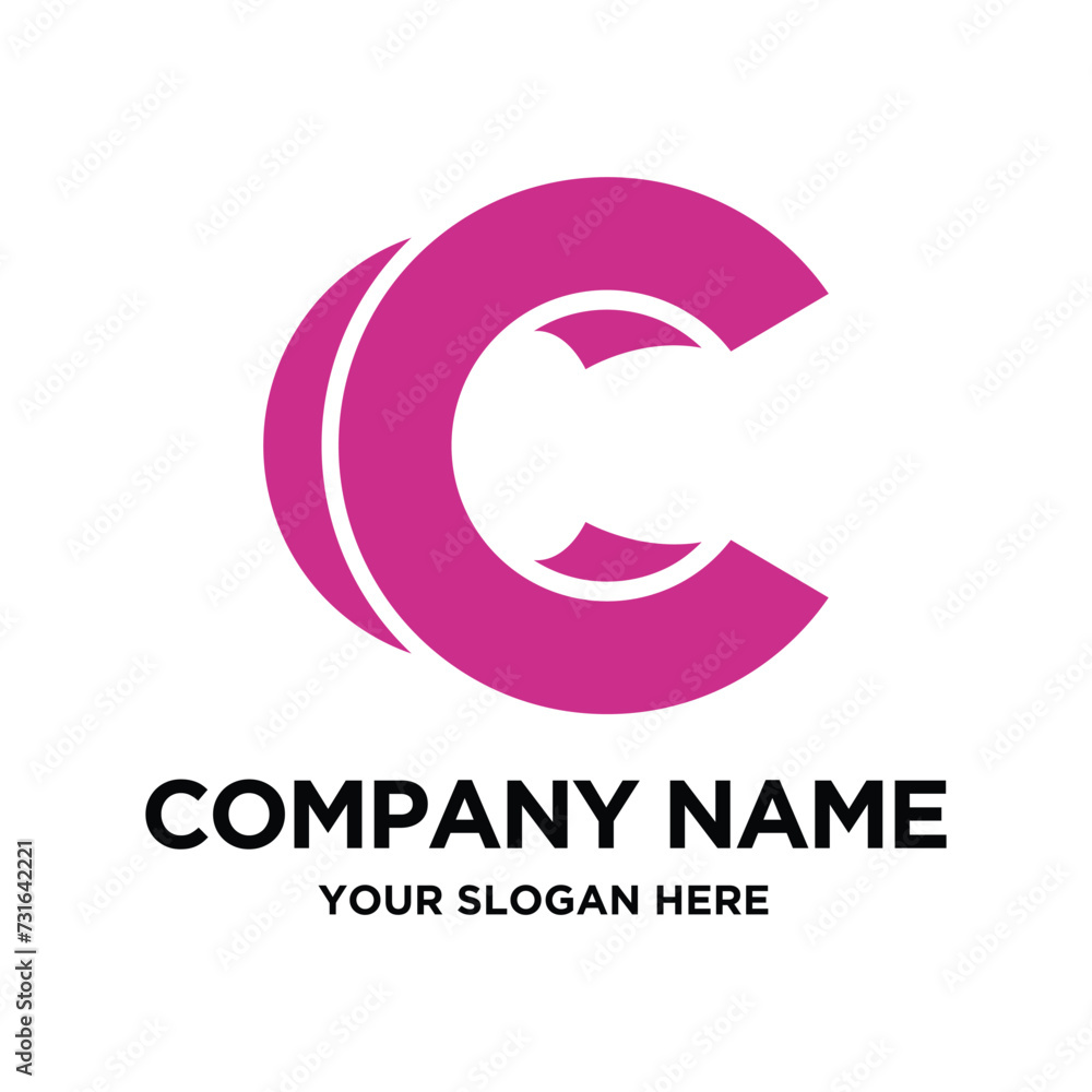 Fototapeta premium Initial CC Logo Design