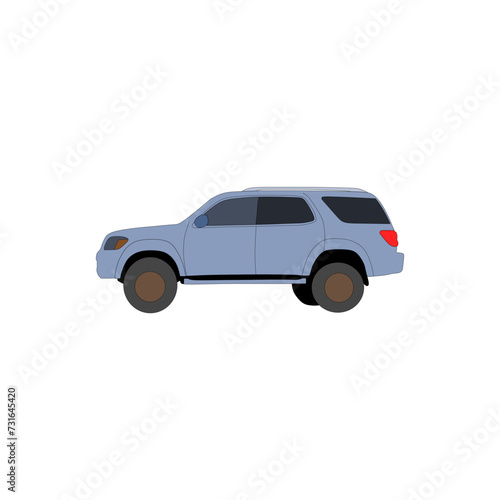 blue and black monster car