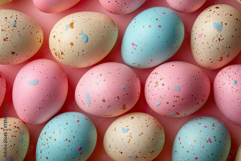 Pastel Easter Eggs with Flecks
