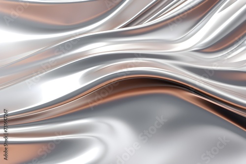 abstract sliver wavy flowing background © Min