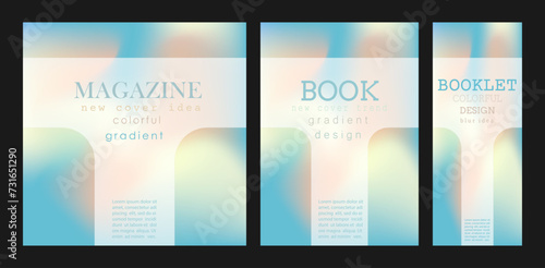 Colorful blur. A cover template with a gradient. The idea of a banner, brochure, catalog, or booklet. A template for creative design.