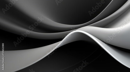 Abstract Elegance in Monochrome Waves