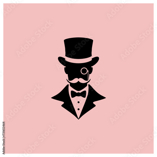 gentleman tuxedo suit top hat monocle