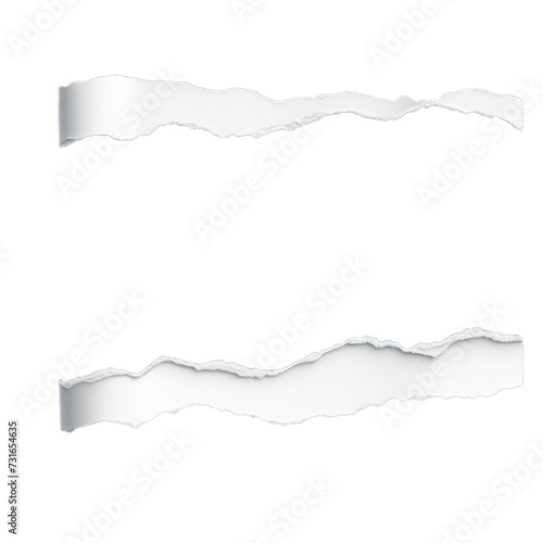 Torn Paper Edge isolated on transparent or white background  png