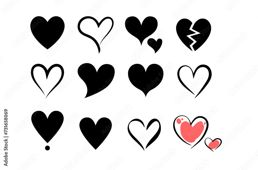 Heart shapese set Heart shapese set
