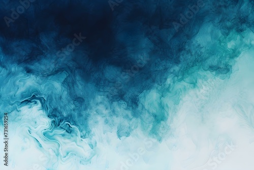 Abstract Watercolor Paint Background by Teal Color Blue and Green With Liquid Fluid Texture for Background, Banner.